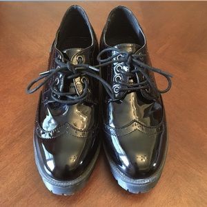 BAMBOO Sofie Women’s Black Oxford Shoe